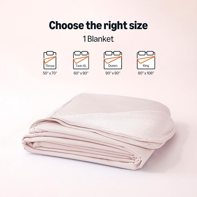 Amazon Basics Cooling Blanket for Hot Sleepers, Reversible Lightweight Thin Throw Blanket for Bed, Couch and Sofa, Twin XL (60" x 90"), Pink