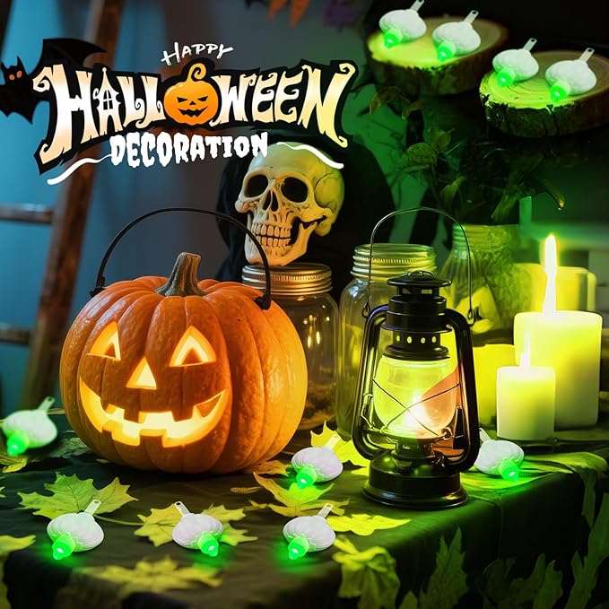 24 Pack Mini LED Lantern Lights - Battery Operated Small Lights for Paper Lanterns, Perfect for Party, Birthday, Wedding, Halloween, Christmas Decorations (Green)