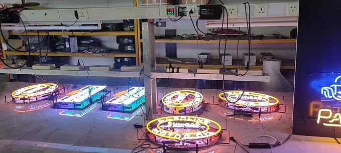 Neon Signs Beer Bar Club Bedroom Compatible For Corona Light Parrot Palm Tree Sign Glass Neon Signs for Office Hotel Pub Cafe Wedding Birthday Party Man Cave Neon Light Art Wall Lights 24 X 20 - Inches