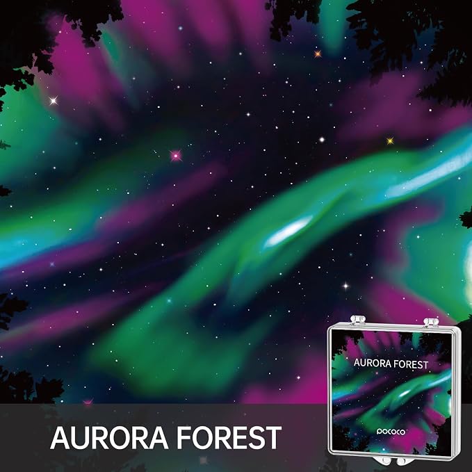 POCOCO Aurora and Deep Sea Series Discs, 5K Resolution, Realistic Patterns, 6 Pieces