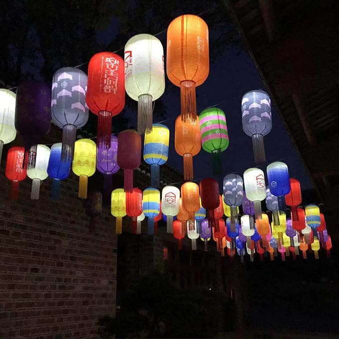 30 Pack Paper Lantern Lights Battery Operated Warm White Hanging LED Lights Super Bright Easy Use Decorative Lighting for Outdoor/Indoor Wedding Camping Party Events Balloon Lanterns,Last 36 Hours