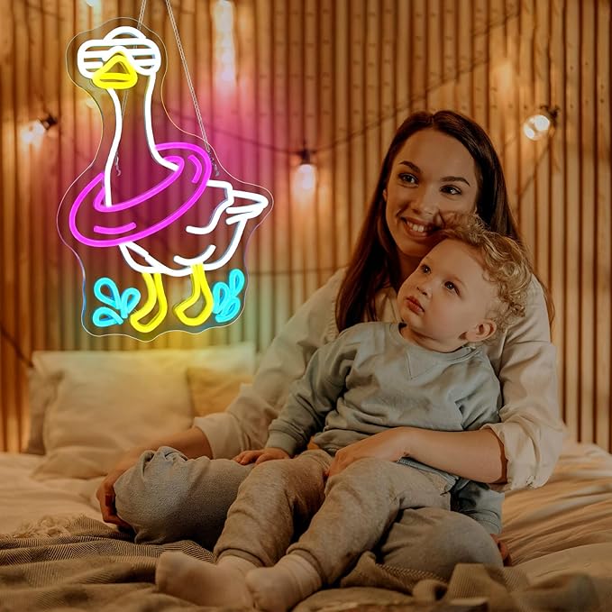 Goose Neon Sign Sign Led Light Up Signs for Wall Decor Usb Powered Neon Light Signs Indoor Light for Room Decor Holiday Gift
