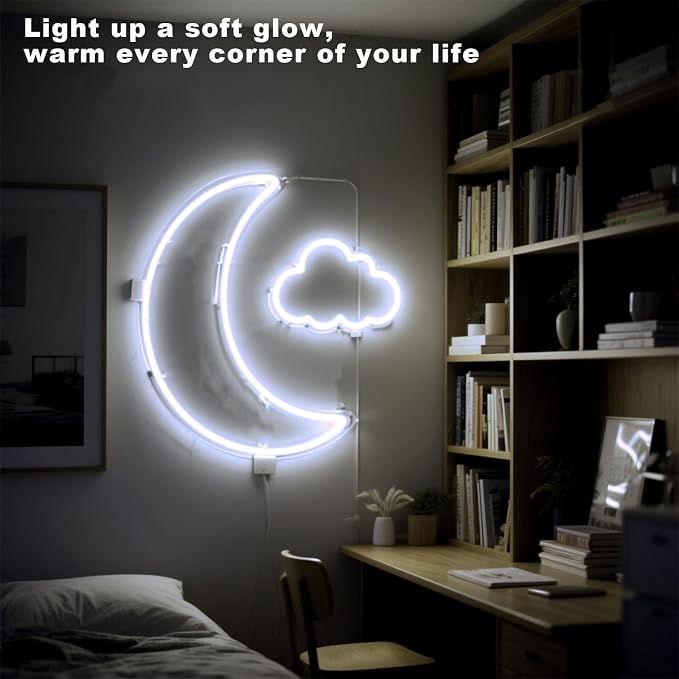 6.56FT White Neon Light Strip, 5V USB White Led Strip Lights with Touch Controller, Flexible Neon Rope Light for Bedroom, Party, Home Decor, Poster Lights