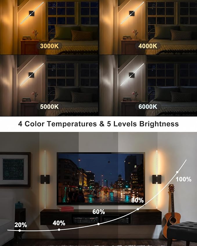 Wall Sconces Set of 2, Rechargeable Wireless Sconce(Bubble Crystal) | Battery Operated Wall Lights With Touch Remote, 4CCT Dimmable Wall Lamp For Bedroom, Living Room, Hallway. 31.7inch