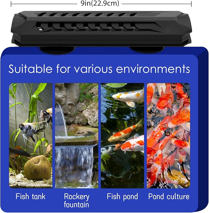 Aquarium Clean Light，15W&18W&22W Submersible Light with Timer,Double Tube Aquarium Water Clean Green Clear Waterproof Clean Lamp for Pond,Swimming Pool (18W)