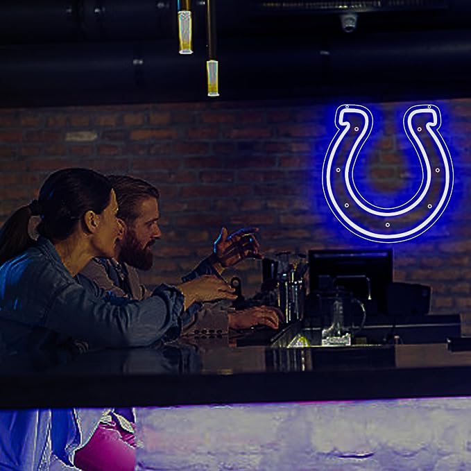 Football Neon Sign for Wall Decor Football Led Neon Light for Man Cave | Dimmable Rugby Team Logo Led Sign for Bedroom Party Club Bar Dorm Garage Decor Birthday Gifts for Rugby Fans Size12.9*13.7 In