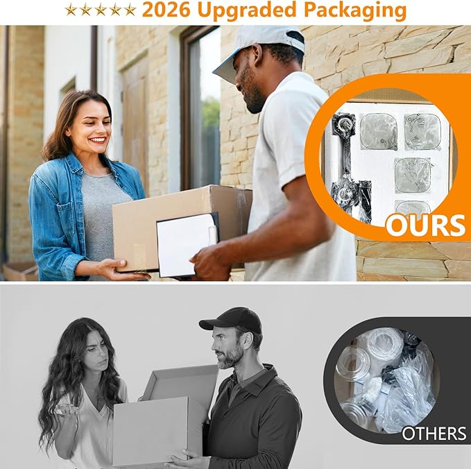 51” Bathroom Light Fixtures Over Mirror,8-Light Black Vanity Light | Large Size, Square Clear Glass & Durable Metal, Quick & Easy Installation, Standard E26 Socket, Bright Bathroom Lighting