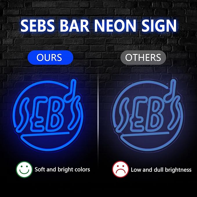 Sebs Neon Sign for Wall Theme Music LED Signs Classic Movie Light Up Sign for Bedroom Jazz Pub Blue LED Signs Wall Decor Christmas Gift for Movie Lovers Music Bar Light Sign