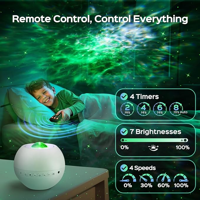 One Fire Galaxy Projector Star Projector Night Light Projector 360 Effects Northern Lights Lava Lamp 15 White Noise Room Lights Room Decor Bluetooth Teen Girl Gifts for Boys Gift Ideas Birthday Gifts