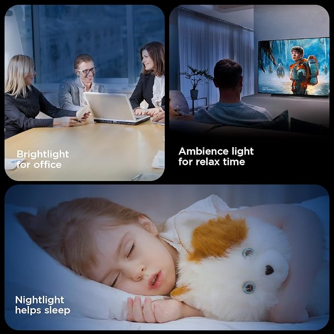TALOYA 18 Inch Dimmable Flush Mount Ceiling Light with Remote | Adjustable Color Temperature 3000K-6500K, Plus 2000K Night Mode.Great for Bedroom,Living Room and Kitchen,White