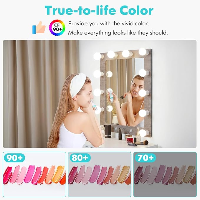 Brightever G25 Globe Light Bulbs 60 Watt, 4000K Natural Daylight LED Vanity Light Bulbs, E26 Base Bathroom Light Bulbs Over Mirror, 5W Round Light Bulb, CRI85+, 600LM, 8-Pack, Non-Dimmable