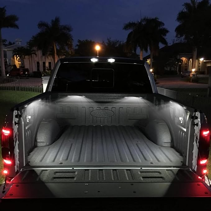SUNPIE Interior LED Dome Lights with Magnetic for Car, Rear Trunk LED Roll Bar Lights Compatible with Jeep Wrangler, Truck, Tractor, ATV, UTV, SXS; Rechargeable Interior Lighting for Cars 4 Packs