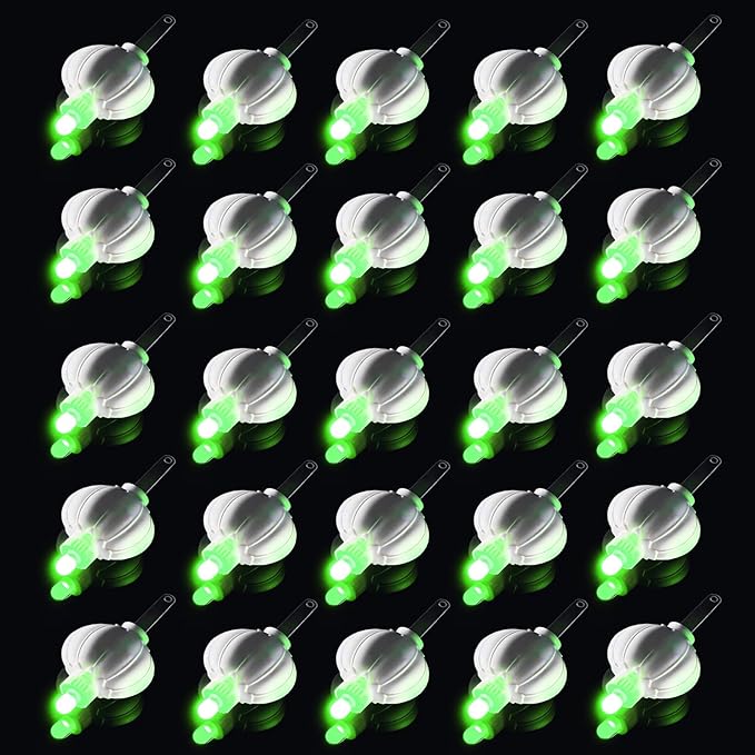 24 Pack Mini LED Lantern Lights - Battery Operated Small Lights for Paper Lanterns, Perfect for Party, Birthday, Wedding, Halloween, Christmas Decorations (Green)
