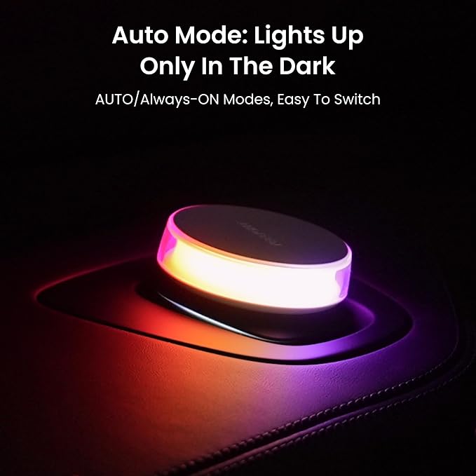 YEELIGHT Night Light, Motion Sensor Night Lights for Kids, USB-C Rechargeable Magnetic Nightlight with 11 RGB Scenes, Nursery Night Light, LED Nightlight for Bedroom, Hallway, Stairs, Bathroom