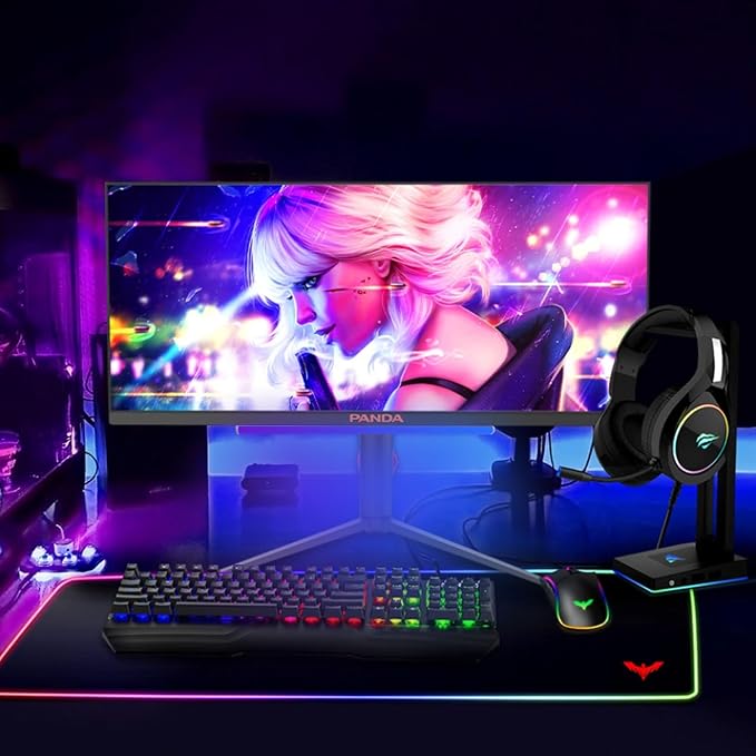 12" Under Monitor RGB Light Bar-Dense LEDs,16 Million Hues,USB-Powered, 3-Control (Button/Remote/App),LED Ambient Light for Gaming Room, Display Case & Desk Aesthetic Lighting（Silver）