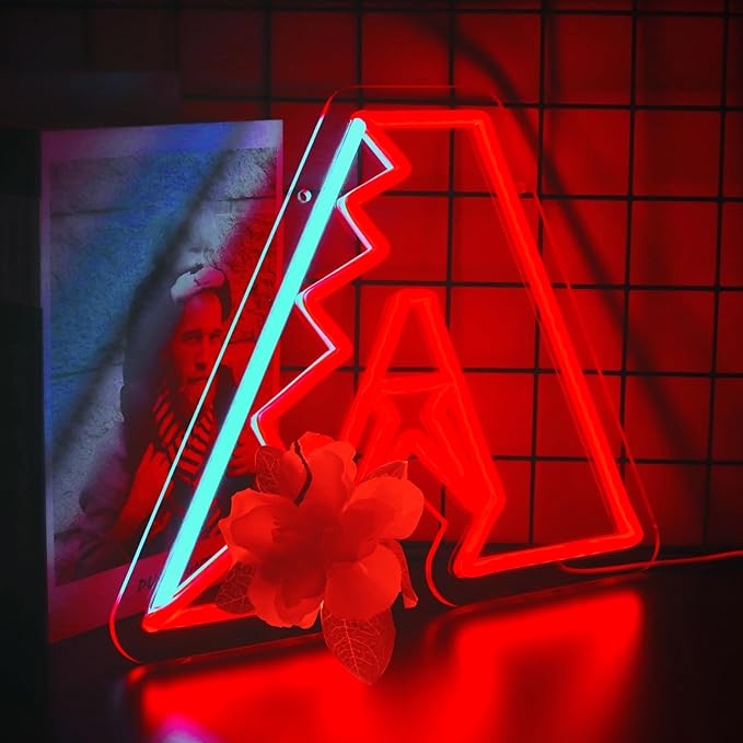Balanar Team Logo Baseball Neon Sign For Wall Decor,Dimmable Neon Lights for Bedroom Man Cave Birthday Party, Dorms, Office Wall Art and Game Room decor10.6 * 12.2inch