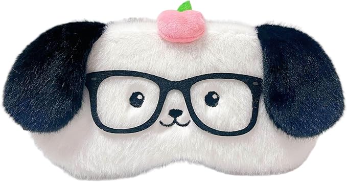PERFECTSIGHT Cute Sleep Eye Masks (Glasses Puppy)