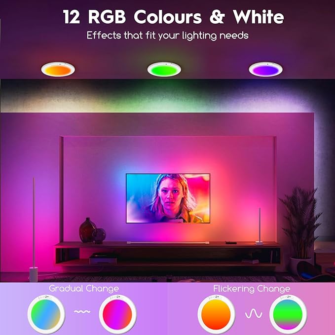 Rechargeable Motion Sensor Ceiling Light with Remote, Wireless Battery Operated Closet Light with 13 Colors Changing, 0.55″ Magnetic Lights for Shower Bathroom Closet Hallway Pantry, 1 Pack