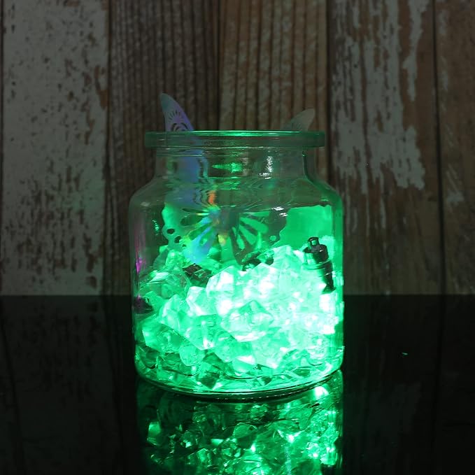 Non-Blinking LED Balloon Lights - Single Small Battery Powered Paper Lantern Lights for Party or Wedding Decoration (Green, Pack of 24)