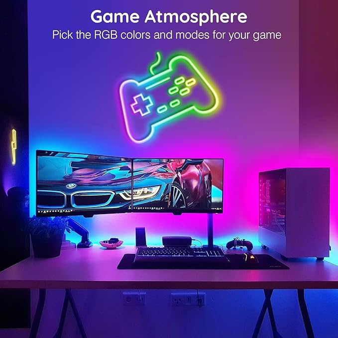 SINLEY Led Neon Rope Lights 20FT,Control with App/Remote,Flexible Led Rope Lights,Multiple Modes,IP68 Outdoor RGB Neon Lights Waterproof,Music Sync Gaming Led Strip Lights for Bedroom Indoor