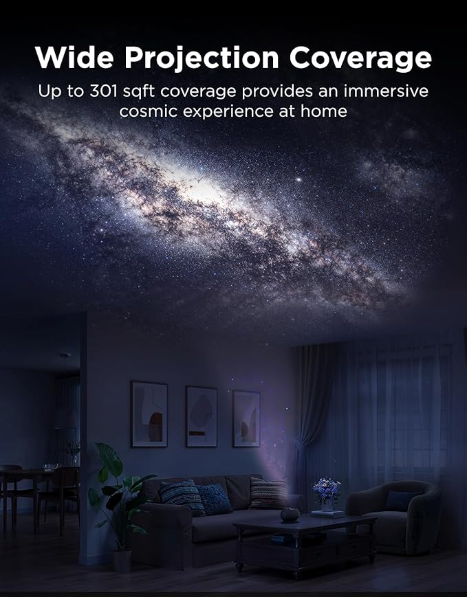 Govee Galaxy Light Star Projector 2 Pro, 4 Megapixel HD Lens, Planetarium Projector work with Matter, Night Light Projector with 20+ Preset Scenes, Star LED Lights Projector, Room Decor, Gift for Kids