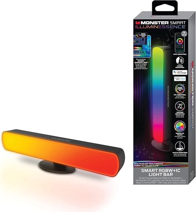 Monster MLB72014RGB Color Flow Smart Light Bar - Multicolor