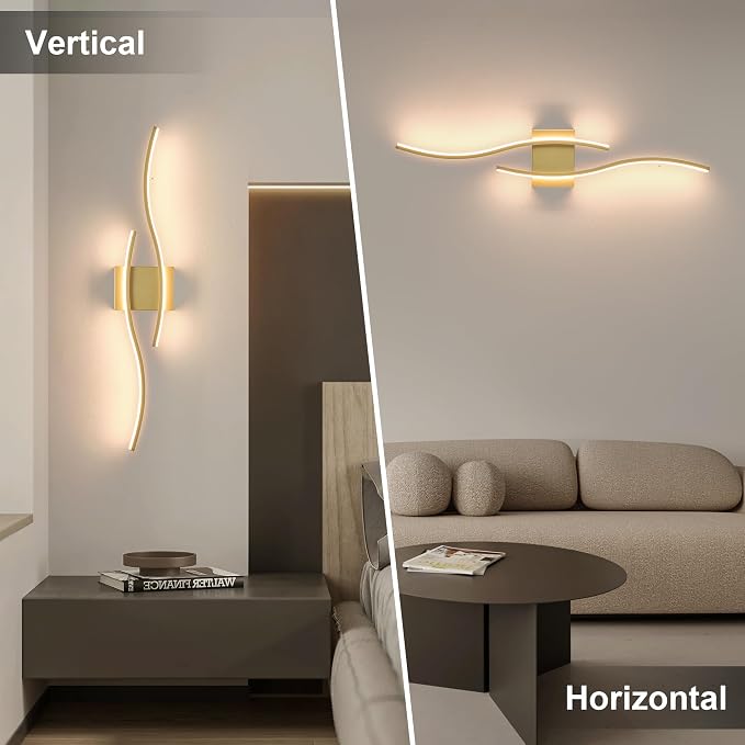 KARTOOSH Wireless Wall Sconces Set of 2, Dimmable LED Sconce with Remote | Battery Operated Wall Sconce with 3 CCT Night-Light Timer Memory Modern Wall Sconces for Living Room, Hallway, Bedroom