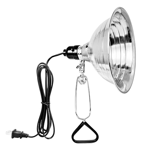 Simple Deluxe Clamp Lamp Light Socket with 8.5 Inch Aluminum Reflector, Suit for Max 150 Watt Lamp (No Bulb Included) with 18/2-Gauge 6 Feet Cord, 1-Pack
