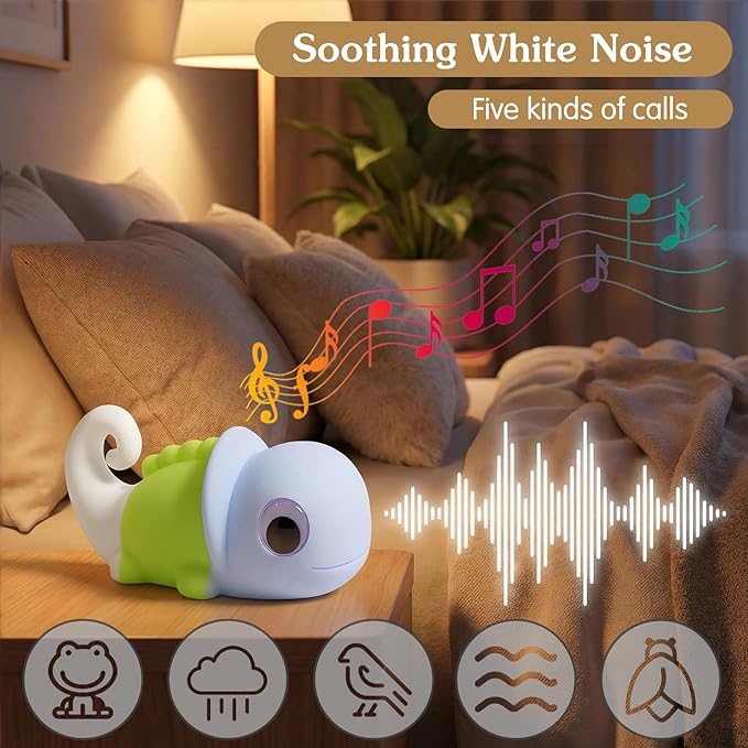 Chameleon Night Light for Kids,Night Light for Boys and Girls,Cute Room Decor Portable Night Lamp,Touch-Controlled Lighting,Touch-Controlled Lighting (Chameleon)