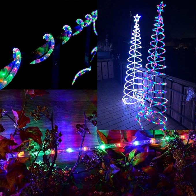 Led Rope Lights for Outside,100Ft LED Strip Lights Outdoor Waterproof Decorative Lighting for Indoor/Outdoor, Deck, Eaves, Christmas, Landscape Lighting(Multicolor)