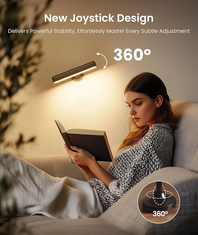 Wall Sconce with 7500mAh Rechargeable Battery LED Wall Light for Bedroom with Remote Control, 3 Colors Wireless Wall Lamp 360° Rotation Dimmable Brightness with 15 RGB Colors,Black,1 Pack