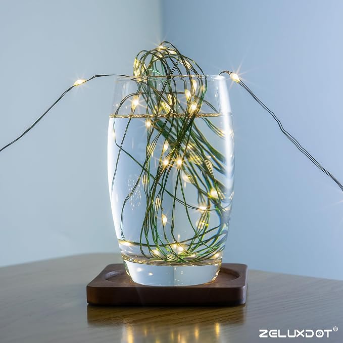 200FT 600LEDs Fairy Lights Plug in,Green Wire,Warm White | Waterproof Led String Lights,8 Modes Remote Twinkle Light for Outdoor Indoor Christmas Wedding Birthday Garden Decorations
