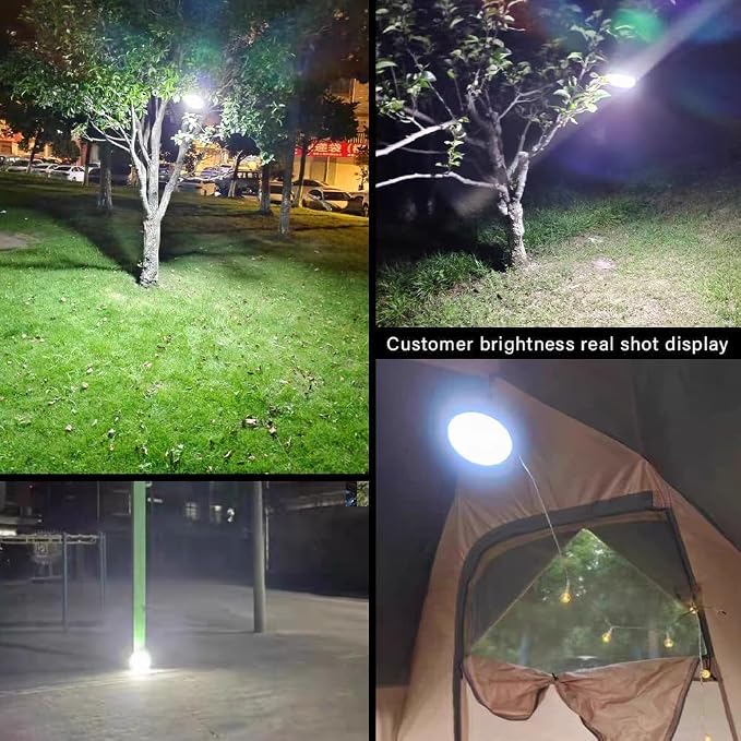 Tent Lights & Canopy Lights, Camping Lantern/Lamp, Rechargeable LED Camping Light, 4500LM 4 Modes Dimmable, 7200mAh Magnet Flashlight for Emergency & Power Outages, Battery Powered Outdoor Lights