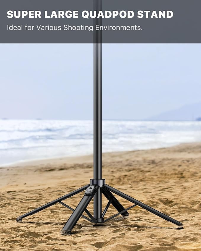 M MYBAT PRO Selfie Ring Light with 72" Tripod Stand - Extendable Selfie Stick with Light for Phone, Live Streaming, Makeup, Travel, Gaming, Video, Includes Phone Holder& USB-C Powered