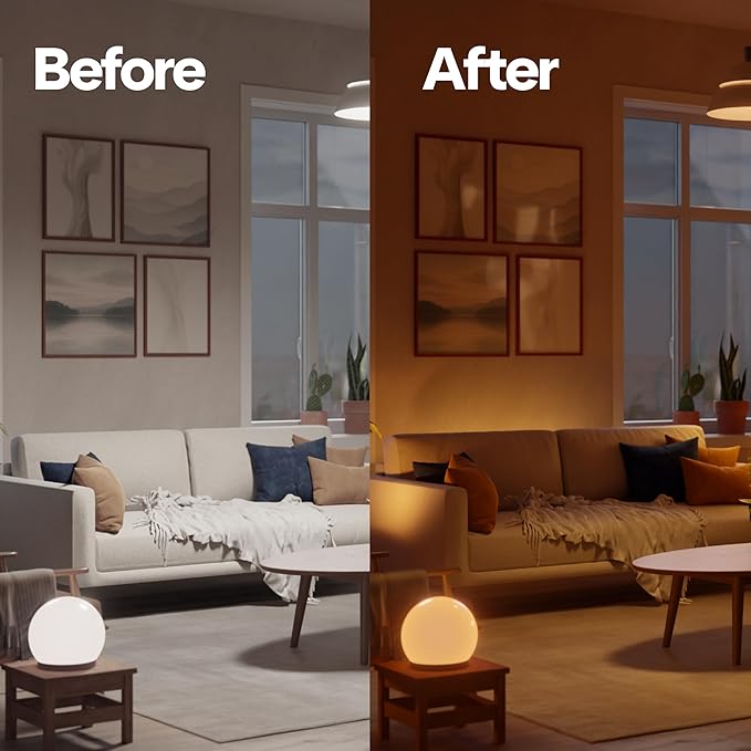 Oasis Smart Ambients Lights – Adaptive Circadian Lighting, App-Controlled, No Hub Required, Controlable Warm-to-Daylight Tones (2-Pack)