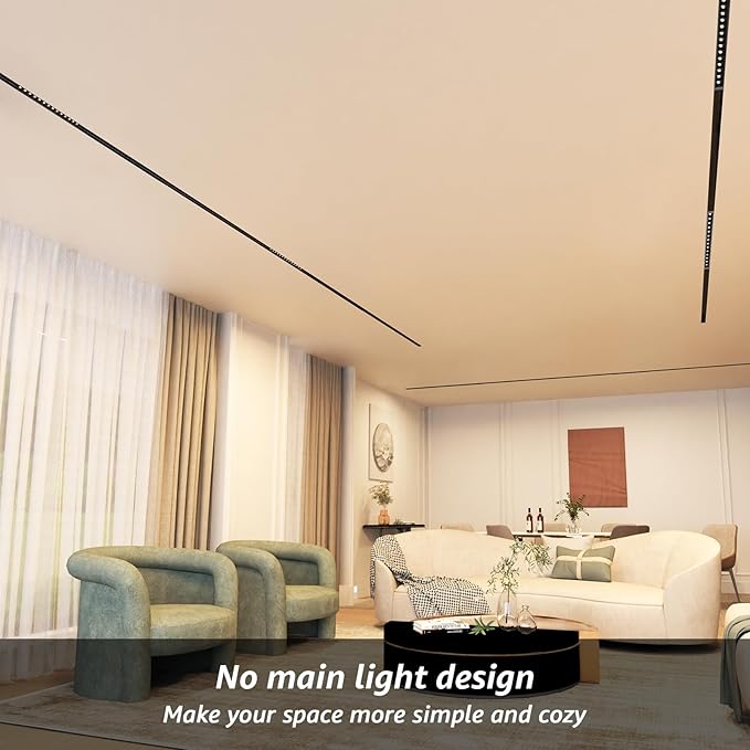 SCON 15W Adjustable CCT Linear LED Spotlight Lamp Head, 24V Magnetic Track Head, 3 CCT for Recessed/Ceiling Track Lighting Systems, Track Lighting Fixture for Kitchen Living Room Office, 2 Pack