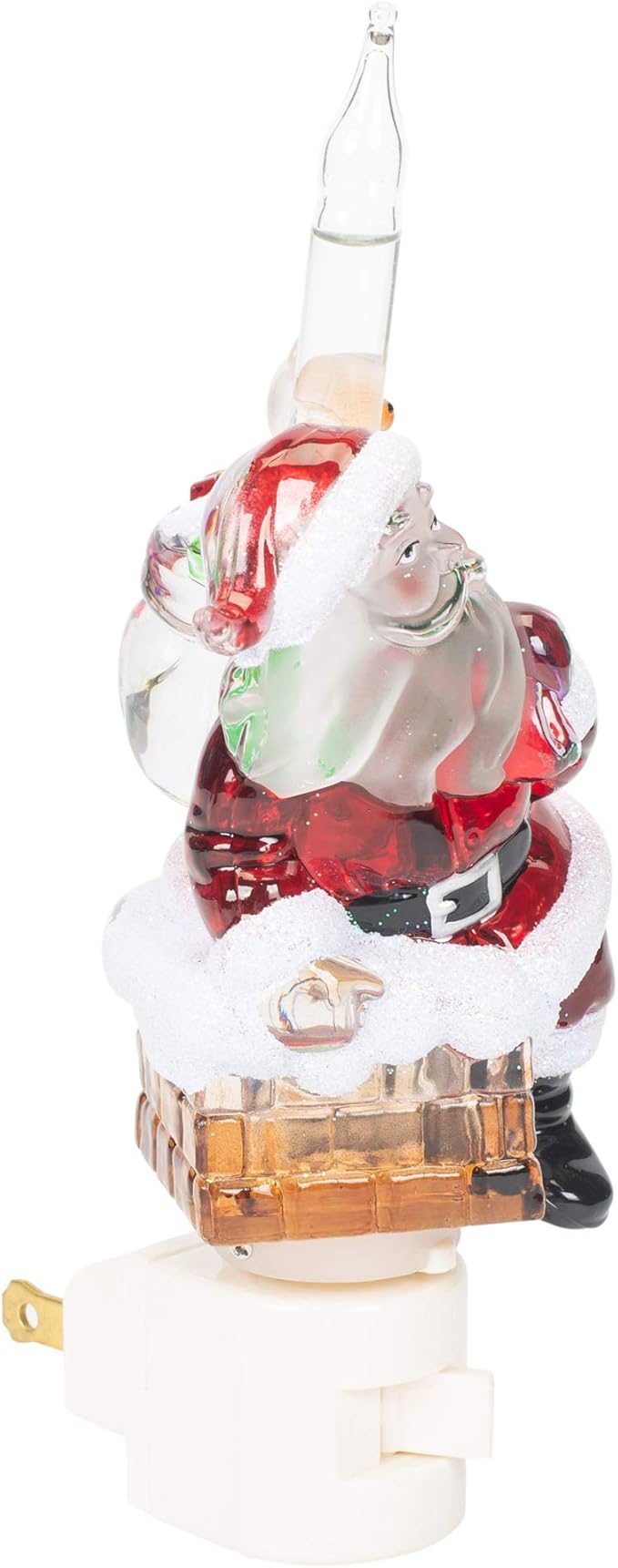 Roman 7 Inch Santa Chimney Bubble Night Light