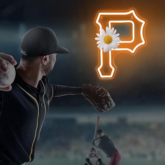 Baseball Neon Sign for Wall Decor Baseball LED Light Up Sign Baseball Wall Decor Sports Neon Lights for Club Bedroom Man Cave Bar Sports Gifts for Men Teen Boys Fans,Size 13.8 * 10.1 inches(XD143)