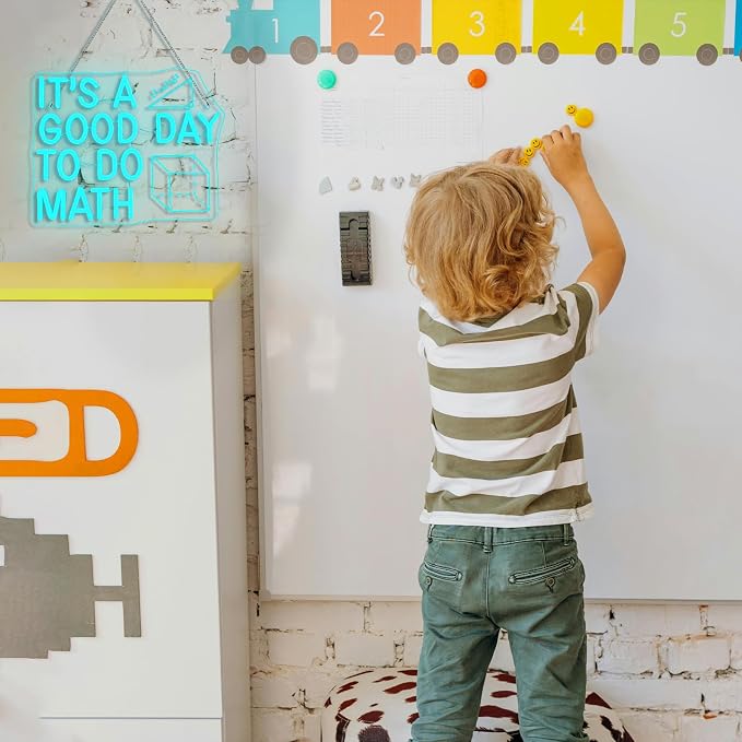 Horseneon It's a Good Day to Do Math Neon Sign Colorful LED Wall Decor for Classroom Math Teacher Gift Home Office or Study Room Fun and Inspirational Math-Themed Neon Light