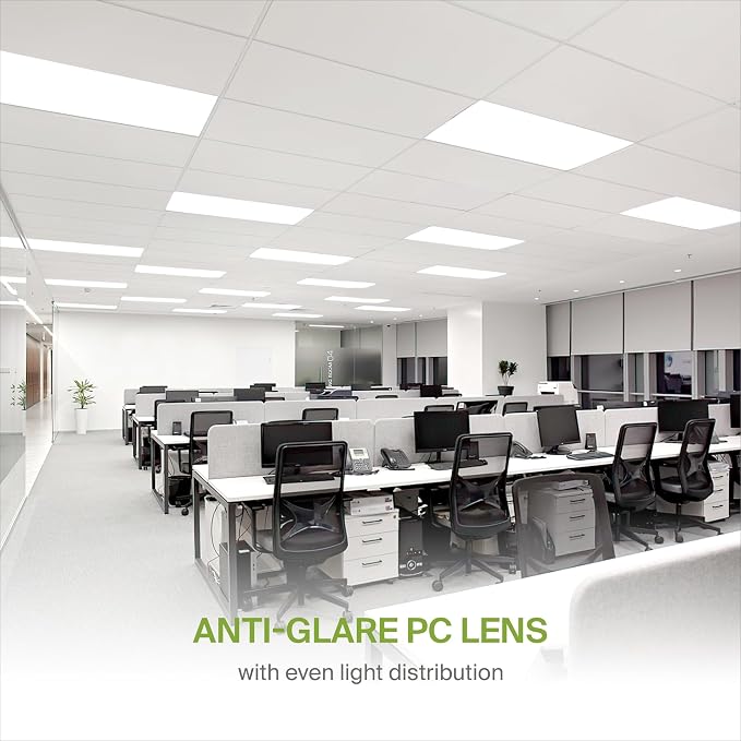 ASD 4 Pack 2x2 LED Flat Panel Light with Emergency Battery Backup - 20/25/30W UL DLC | 3633LM 3500K-5000K 120-277V Dimmable 2x2 LED Drop Ceiling Light Fixture | 2x2 Commercial Lights for Ceiling