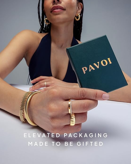 PAVOI 14K Gold Plated Long Tassel Dangle Earrings for Women - 925 Sterling Silver Posts Elegant Rhinestone Chain Chandelier Drop Earrings - Statement Jewelry