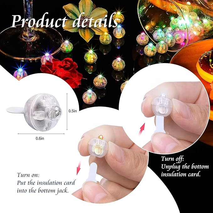 200pcs Balloon Lights Rainbow Mini Led Lights Round Long Standby Time Ball Lamps Paper Lantern Balloon Liamps for Birthday Party Easter Christmas Halloween Decoration