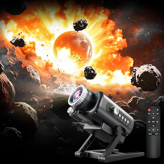 3D Galaxy Projector, 60 Scene Modes, Star Projector for Decor