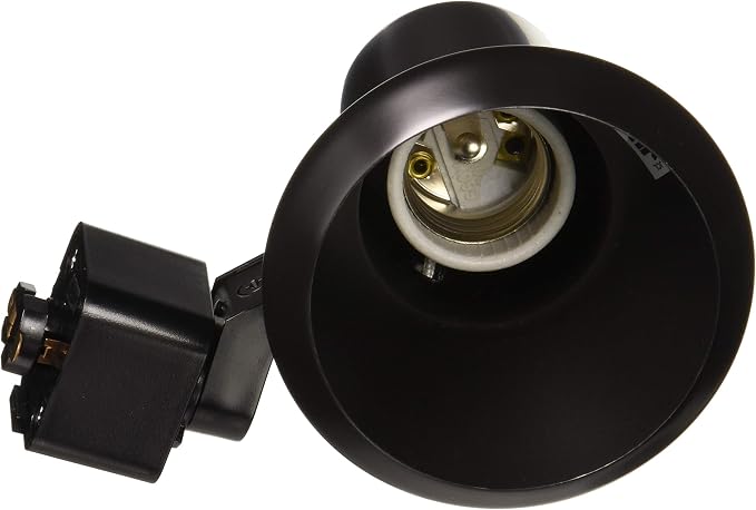 Juno Lighting Group R551 BL Track Head, Black | Compact Track Head For Juno Trac-Lites, Enclosed PAR20 Design, On/Off Switch, UL Listed, Fits Single & Two-Circuit Systems