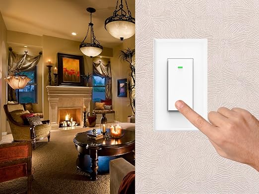Smart Switch, Works with Alexa and Google Home, Voice control, No hub Required, Timing Synchronization, Suit for 1/2/3/4 Group Type Switch Box Micmi, Neutral wire required, Smart light switch 2pack