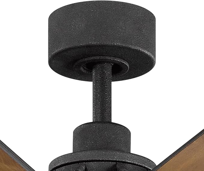 Kichler Gentry XL 85" Ceiling Fan with LED Light, Distressed Black | 9-blade industrial fan with dimmable LED light and DC motor for large indoor spaces, 300285DBK