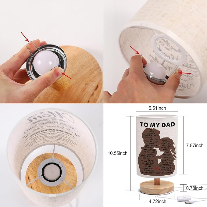 WSYEAR Dad Gifts from Daughter-Gifts for Dads Father Happy Birthday Gift Ideas for Dads Presents for Best Dad Ever, Daddy Father Gift Stuff for Christmas, Fathers Day