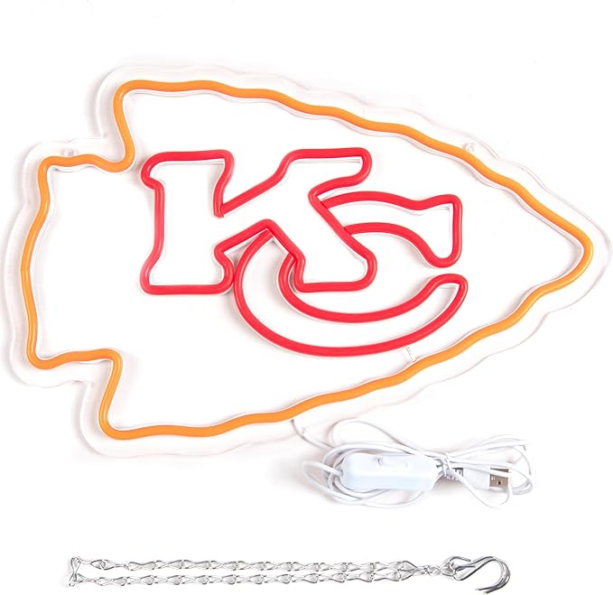 Football Neon Sign for Wall Decor Football Neon Light for Man Cave or Garage Birthday Gifts for Men with Dimmable Rugby Team Logo Light Up Sign for Bar Dorm Party Game Room Size 16.1*10.6In(ZYLD058)