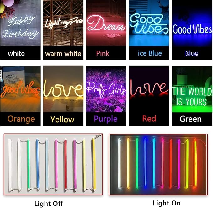 Custom Neon Signs, Led Sign Customizable for Wall Decor | Neon Name Sign Personalized Neon Sign for Wedding Birthday Party Gift Party Bar Game Room Home Business Shop Name Logo