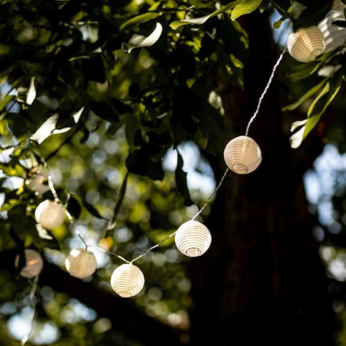 CozyHome outdoor battery operated lights + remote | battery lights | 20 LED string lights outdoor led string lights | outdoor lights for patio lights string | string lights outdoor waterproof lantern